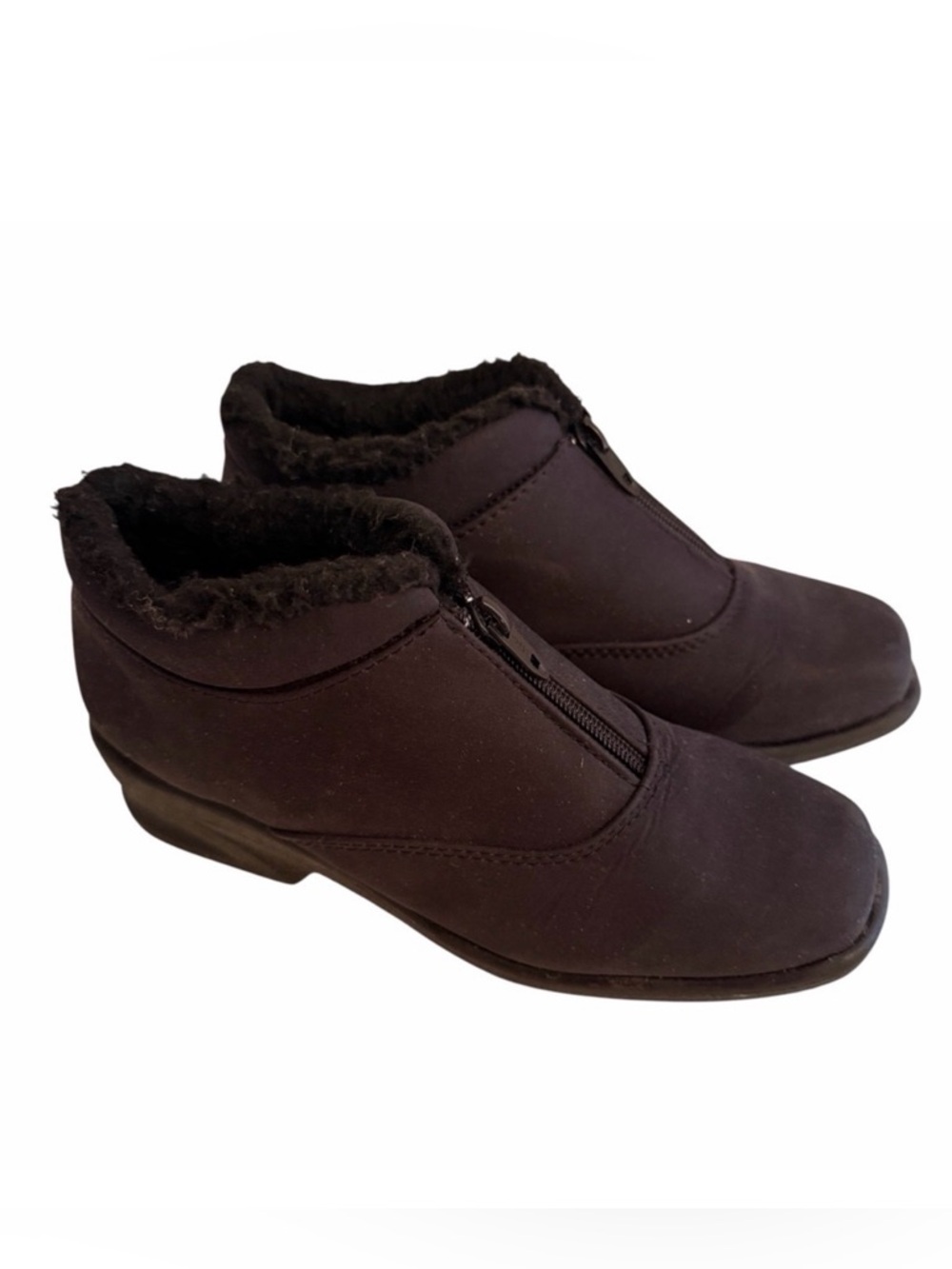 Toe Warmers Black Zip Front "Micha" Bootie 7.5N